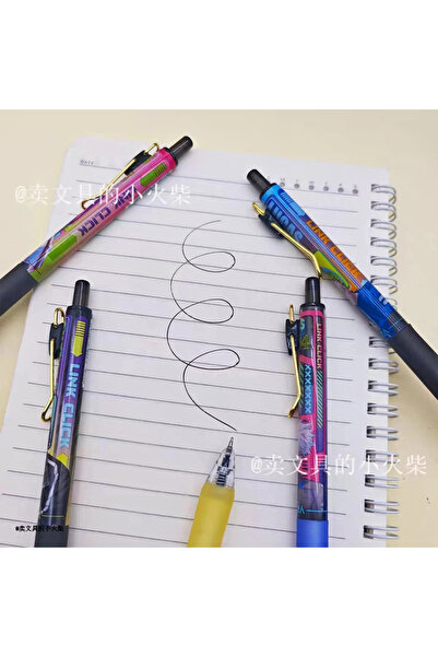 1way Gel pens decorated with cartoon characters