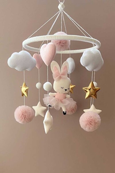 TREND METFİQ DECORATİON Premium El Yapımı Keçe Bebek Dönencesi - Montessori Y...