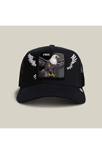 Goorin Bros Wings Free/ Kartal amblemli siyah şapka