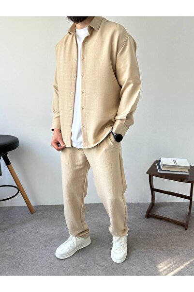 BYATA MENS STYLE Men's Relaxed Fit Top and Bottom Set