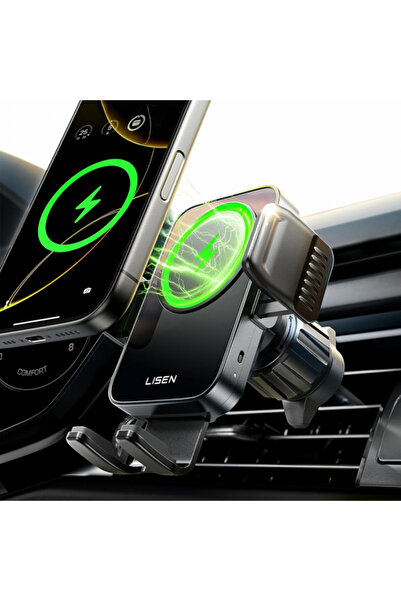 LISEN Incarcator Auto Wireless W605, 15W, 1.67A, Negru YL0225030014