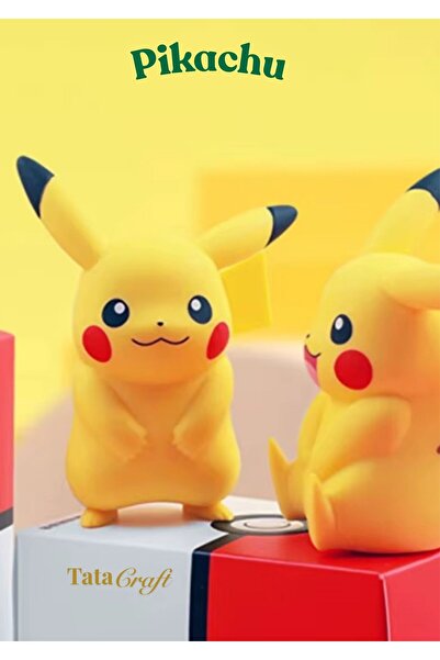 TATA CRAFT Anime Aksiyon Figürü Pokemon Serisi Pikachu Karakter Figür Oyuncak...