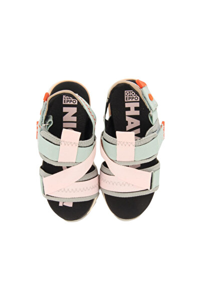 PETIT-ATELlER Girls Leather Sandal Rhinestone Crossover Strap Peach Lavender ...