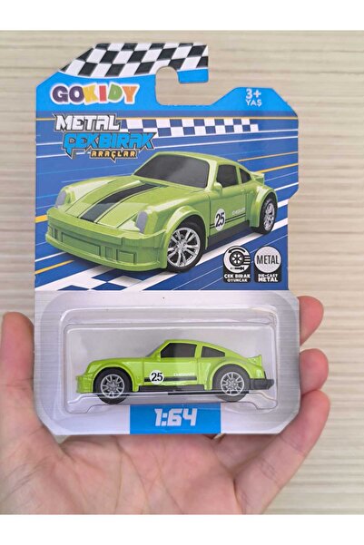 mixify GOKIDY Metal Çek Bırak Oyuncak Araba – Die Cast Metal Gövdeli Spor Ara...