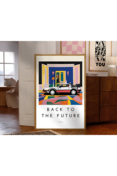 Tuba Decor Tablou One Piece cu ramă din lemn Înapoi în viitor