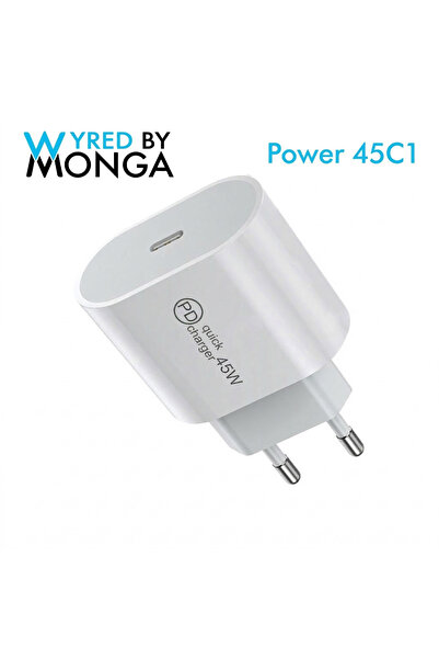 Wyred by Monga Încărcător de rețea Power 45C1 - 45W, Power Delivery, 1 x USB-...