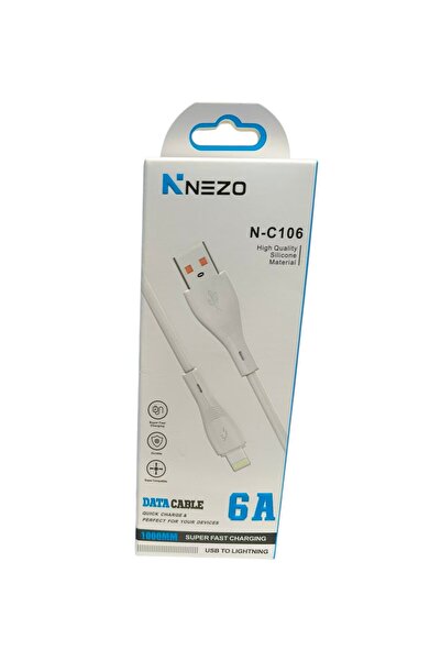 NEZO N-C106 6A Super Fast Charging USB To Lightning Cable - 1M High-Quality S...