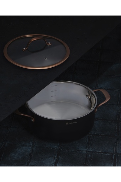 parlahome 8Pcs Cookware set Evanda series E-1180, 3ply Stainless Steel 304, Xynflon Non-stick, Induction.