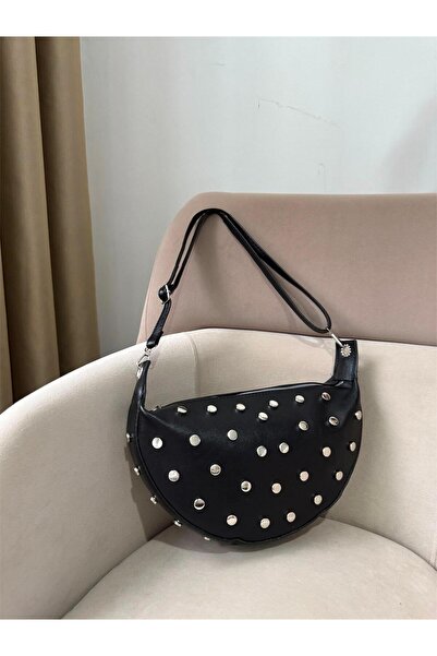 Moda Sekiz Γυναικείο Μεταλλικό Σταυρός Διπλού Λουριού Λεπτομέρεια με αξεσουάρ...