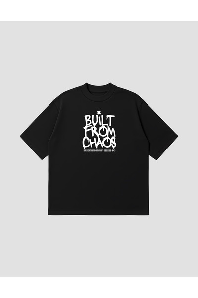 PURE POWER Build from Chaos Boxy Fit Oversized Unisex 100% Cotton Pack T-Shir...