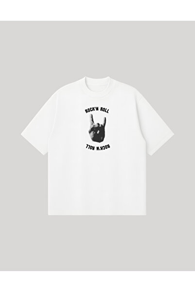PURE POWER Rockn Roll Boxy Fit Oversized Unisex 100% Cotton-Pack T-Shirt – Pr...
