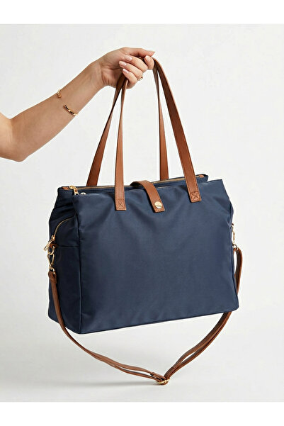 Çanta Trend حقيبة كتف مدرسية كبيرة الحجم للأم والطفل حقيبة سي