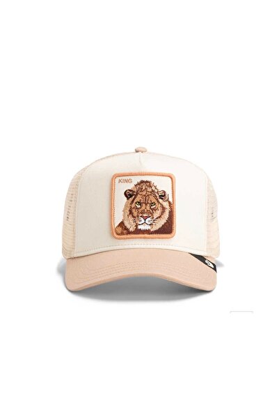 Goorin Bros King trucker / aslan amblemli bej renk şapka