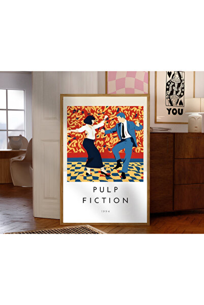 Tuba Decor Εικονογράφηση ταινίας Pulp Fiction με ξύλινο πλαίσιο ενός τεμαχίου