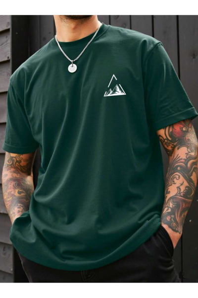 SUNFREE Planinska figura B Štampano O Oversize kroj B okrugla kragna Ljetna m...