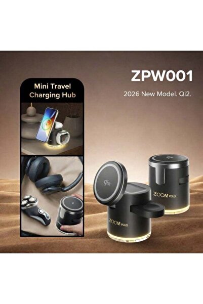 Zoom Plus شاحن لاسلكي مغناطيسي ذكي متعدد الاستخدامات 4 في 1 ZPW001