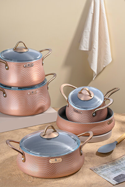 parlahome 9Pcs Cookware set Elegance series E-1020, German Granite, Non-stick...