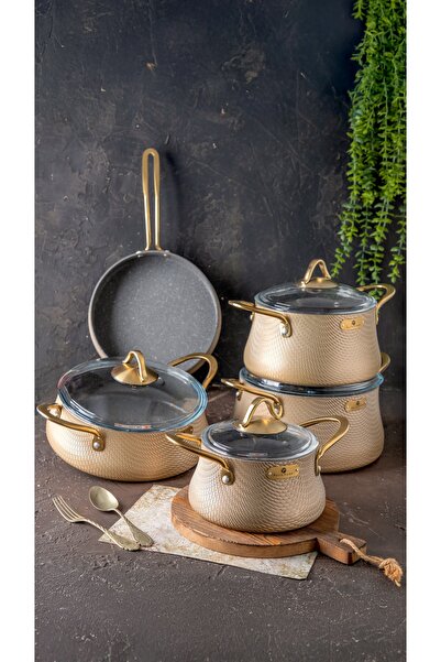 parlahome 9Pcs Cookware set Elegance series E-1010, German Granite, Non-stick...