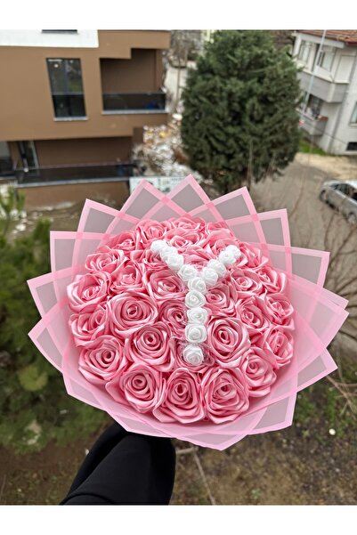 BUKET DÜNYASI 30 Lu Led Işıklı Solmayan Gül Buketi PEMBE Gül Dışı PEMBE - HAR...