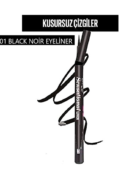 Maybelline New York Master Precise Curvitude Liquid Siyah Eyeliner-Carbon Fil...