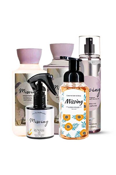 Caramel Bath & Body Caramel Bath & Body Works Beauty Missing 5-Piece Set, a b...