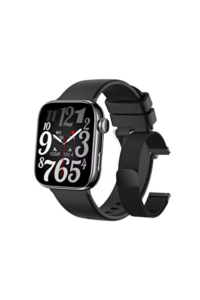 SmartWatch Qyreon Y20 Pro, Men's Smart Watch + Silicone Belt , Metallic - 1.8...