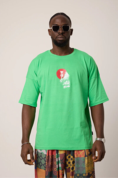 SUPERBLUE Men's Japanese Oversized T-Shirt