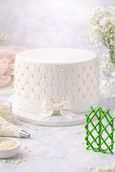 Neskuk Fondant Diamond Pattern Apparatus Cake Decorating Mold / Sculpting Mol...