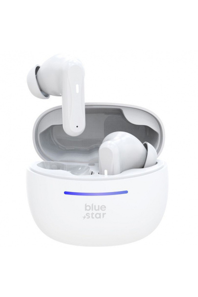 OEM Căști handsfree Bluetooth Blue Star BK44, TWS, Alb