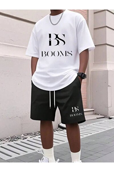 CLASSY.MODA Men's Printed T-Shirt Shorts Set Summer Comfortable Fit Oversized...