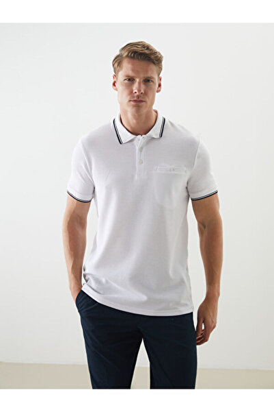 LC Waikiki Rmz Gi̇yi̇m Farkiyla Devrik Roba Yaka Short Sleeve Men's Do Textur...