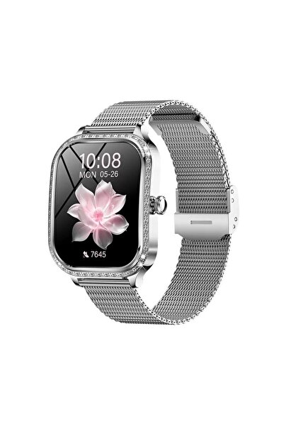 SmartWatch Qyreon, Ceas Inteligent pentru Femei - Ecran Full HD 1,75”+ Curea ...