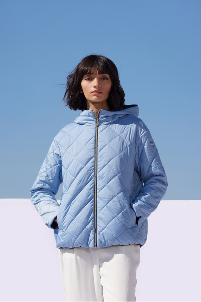 Madzerini Women's jacket LERA K55R-265, dark navy