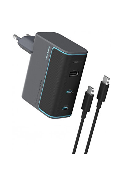 Cuktech Incarcator Retea Cu Cablu USB-C Cuktech, 100W, 5A, 1 x USB-A - 2 x US...