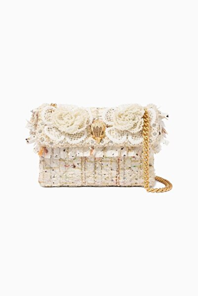 Kurt Geiger Mini Tweed Kensington İnci Detaylı Zincir Askılı Kadın Omuz Çantası