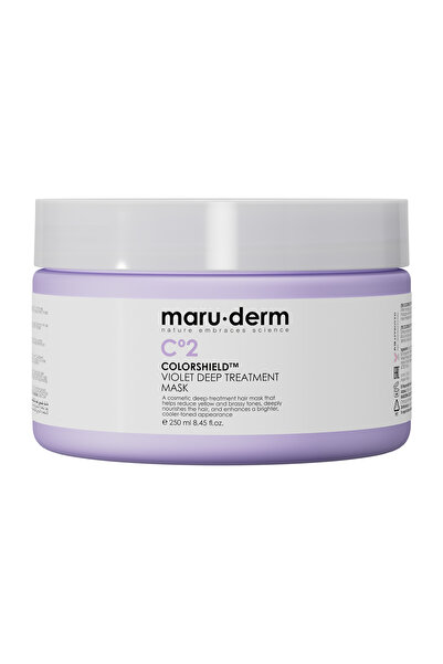 Maru.Derm ColorShield™ Mor Saç Maskesi – Turunculaşma Karşıtı Yoğun Bakım Mor...