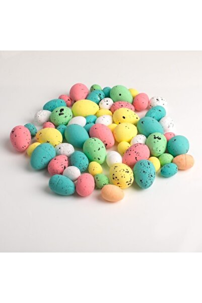 OEM Decorative Easter Eggs in Pale Colors with Black Dots - 60pcs
