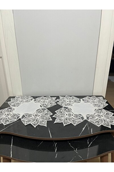 BRL ÇEYİZ HOME French Lace Laced Luxury Zigon Coffee Table Cover