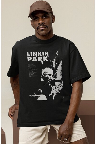 SEVBANO تي شيرت Design Linkin Park Rock Metal Music Band مطبوع للجنسين مقاس كبير