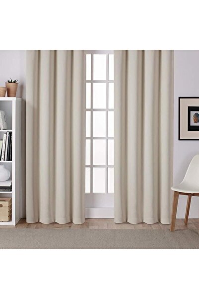 Empressco Brillant Ekru Atlas Saten Güneşlik, şık ve zarif ev dekoru için ideal