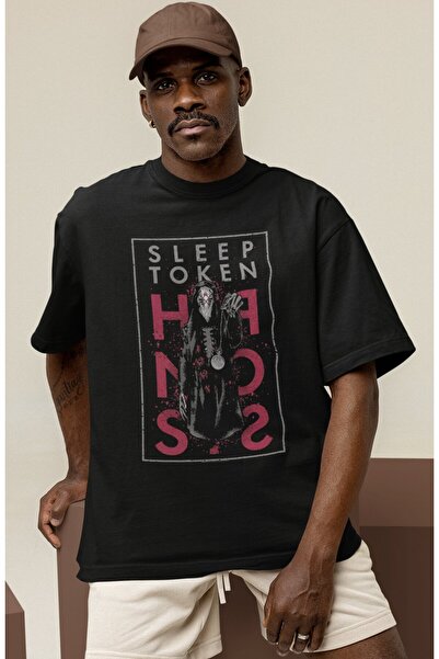 SEVBANO Dizajn Sleep Token Rock Metal Muzički Bend Tiskana Unisex Oversize Ma...