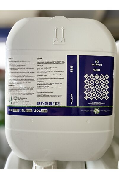 Naturwin S80 Elemental Sıvı Kükürt Gübre – SC Formül Toprak Düzenleyici ve Bi...
