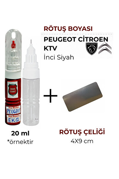 Önder Ticaret Peugeot Citroen KTV İnci Siyah Rötuş Boyası ve Rötuş Çeliği 200...