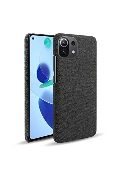 OEM Husa Telefon Xiaomi Mi 11 Lite 4G / 5G Dura Textil Neagra
