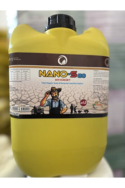 Nano Orgüb NANO-S80 Elemental Sıvı Kükürt içerikli Gübre – Toprak Dezenfektan...