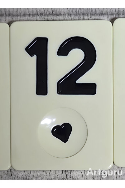ESER 1 adet okey taşı- yapboz hediye siyah 12