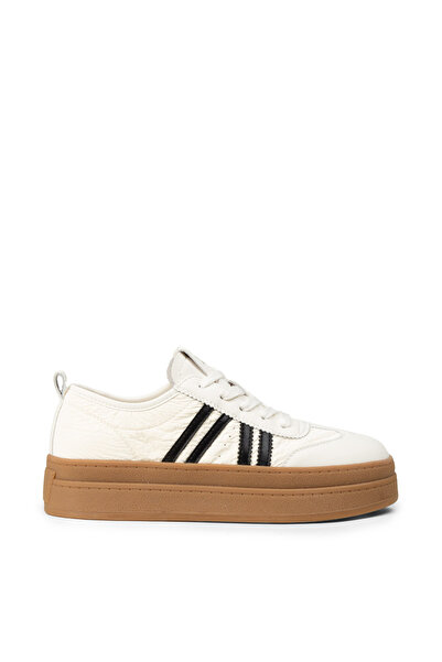 Deery Women's Beige Platform Sneakers Shoes