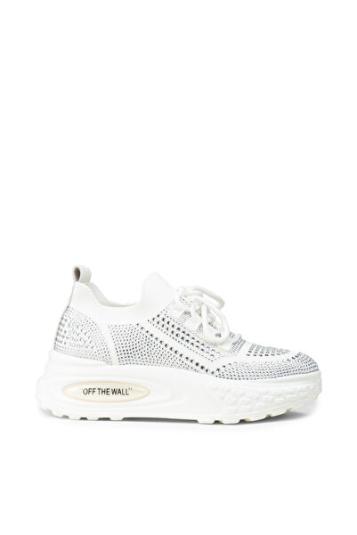 Deery Women's White Stone Platform Sneakers