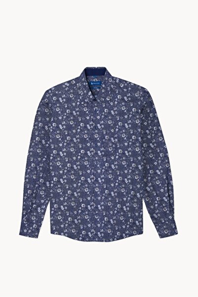 Braiconf Casual tailored shirt with classic print Multicolor