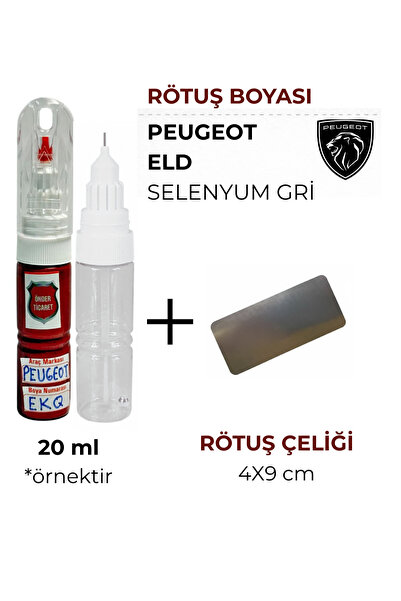 Önder Ticaret Peugeot ELD Selenyum Gri Rötuş Boyası ve Rötuş Çeliği 208 2008 ...
